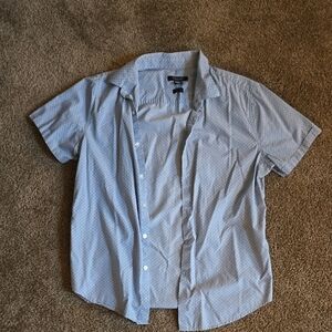 Structure Light Blue Casual Button Down Shirt